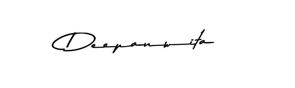 Design your own signature with our free online signature maker. With this signature software, you can create a handwritten (Asem Kandis PERSONAL USE) signature for name Deepanwita. Deepanwita signature style 9 images and pictures png