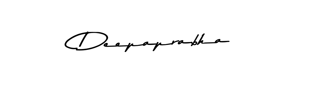 Design your own signature with our free online signature maker. With this signature software, you can create a handwritten (Asem Kandis PERSONAL USE) signature for name Deepaprabha. Deepaprabha signature style 9 images and pictures png