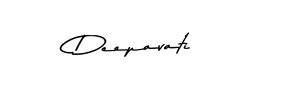 How to make Deepavati name signature. Use Asem Kandis PERSONAL USE style for creating short signs online. This is the latest handwritten sign. Deepavati signature style 9 images and pictures png