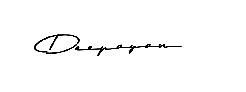 Create a beautiful signature design for name Deepayan. With this signature (Asem Kandis PERSONAL USE) fonts, you can make a handwritten signature for free. Deepayan signature style 9 images and pictures png