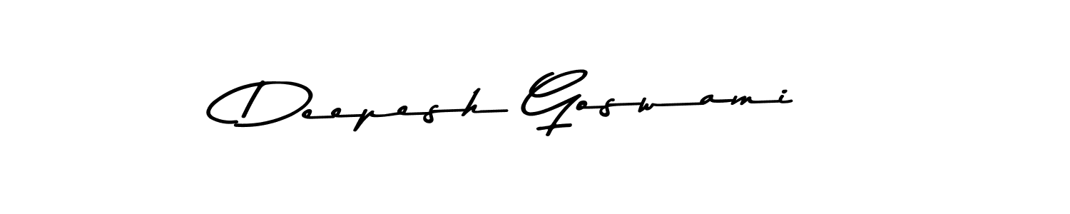 Make a short Deepesh Goswami signature style. Manage your documents anywhere anytime using Asem Kandis PERSONAL USE. Create and add eSignatures, submit forms, share and send files easily. Deepesh Goswami signature style 9 images and pictures png