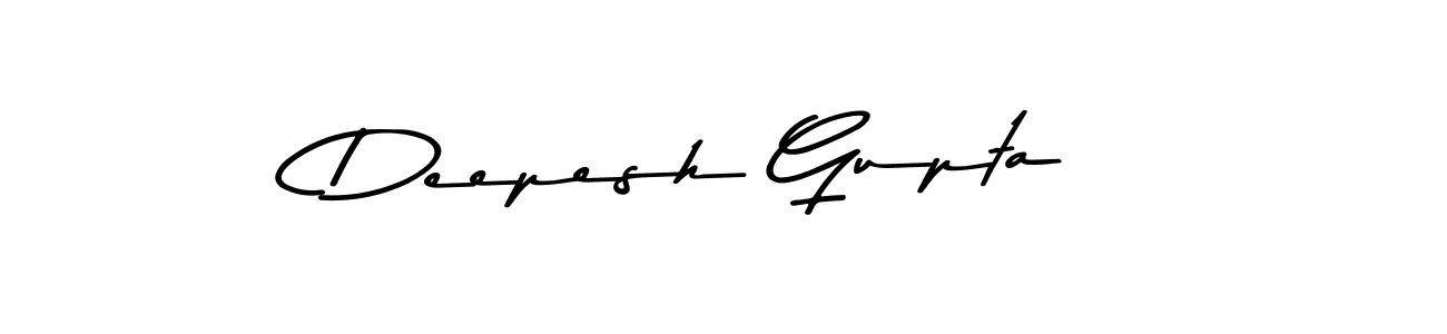 Create a beautiful signature design for name Deepesh Gupta. With this signature (Asem Kandis PERSONAL USE) fonts, you can make a handwritten signature for free. Deepesh Gupta signature style 9 images and pictures png