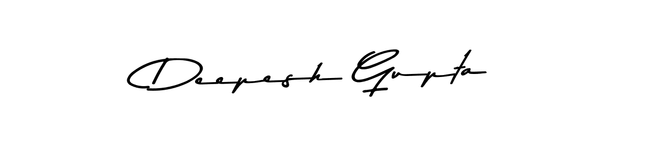 Create a beautiful signature design for name Deepesh Gupta. With this signature (Asem Kandis PERSONAL USE) fonts, you can make a handwritten signature for free. Deepesh Gupta signature style 9 images and pictures png