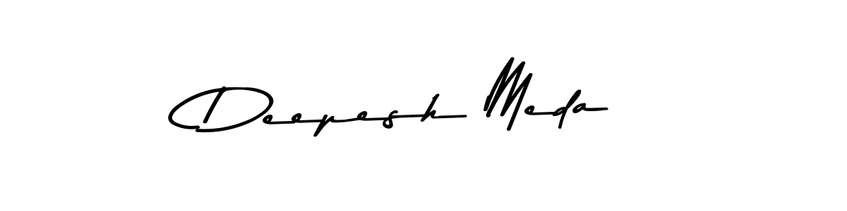 Deepesh Meda stylish signature style. Best Handwritten Sign (Asem Kandis PERSONAL USE) for my name. Handwritten Signature Collection Ideas for my name Deepesh Meda. Deepesh Meda signature style 9 images and pictures png