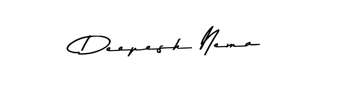 You can use this online signature creator to create a handwritten signature for the name Deepesh Nema. This is the best online autograph maker. Deepesh Nema signature style 9 images and pictures png