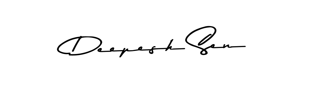 Create a beautiful signature design for name Deepesh Sen. With this signature (Asem Kandis PERSONAL USE) fonts, you can make a handwritten signature for free. Deepesh Sen signature style 9 images and pictures png