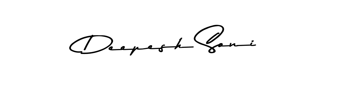 How to make Deepesh Soni signature? Asem Kandis PERSONAL USE is a professional autograph style. Create handwritten signature for Deepesh Soni name. Deepesh Soni signature style 9 images and pictures png