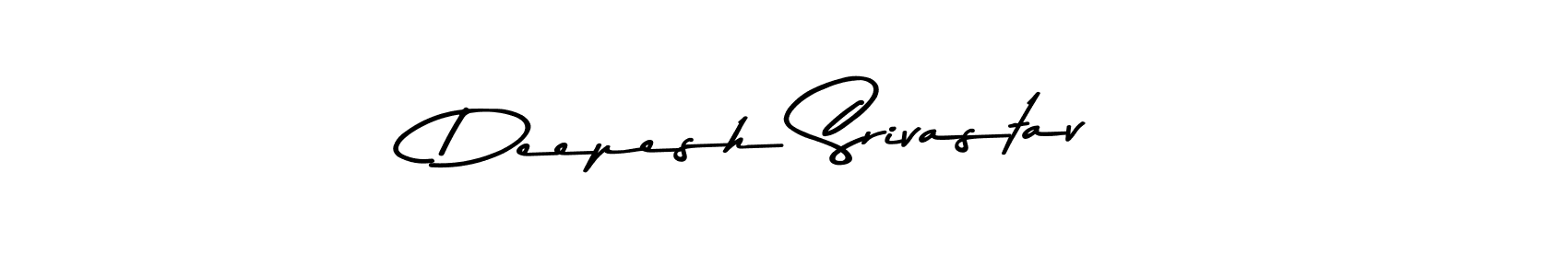 Make a beautiful signature design for name Deepesh Srivastav. With this signature (Asem Kandis PERSONAL USE) style, you can create a handwritten signature for free. Deepesh Srivastav signature style 9 images and pictures png