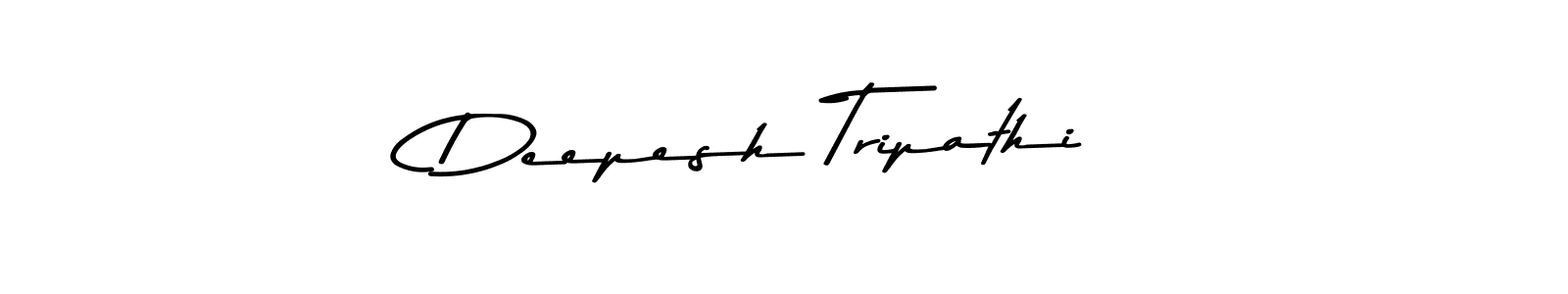Create a beautiful signature design for name Deepesh Tripathi. With this signature (Asem Kandis PERSONAL USE) fonts, you can make a handwritten signature for free. Deepesh Tripathi signature style 9 images and pictures png