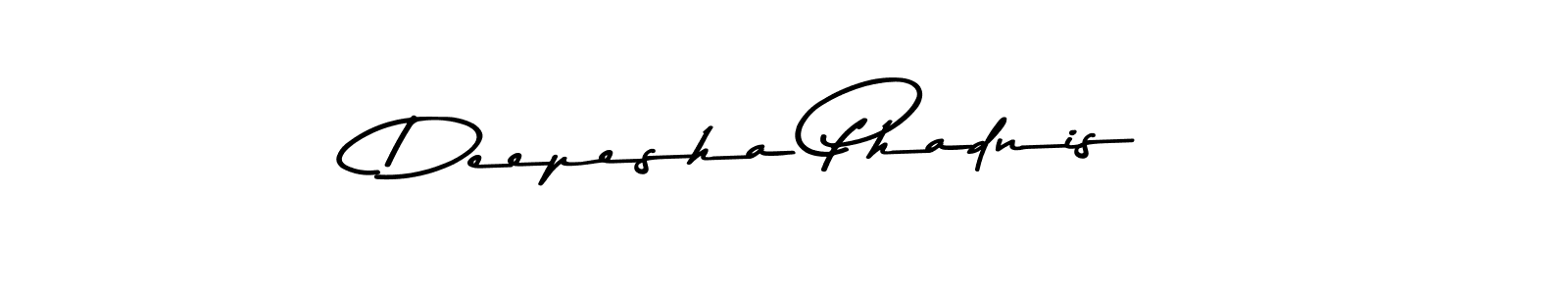 Similarly Asem Kandis PERSONAL USE is the best handwritten signature design. Signature creator online .You can use it as an online autograph creator for name Deepesha Phadnis. Deepesha Phadnis signature style 9 images and pictures png