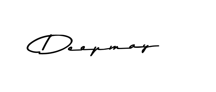 Create a beautiful signature design for name Deepmay. With this signature (Asem Kandis PERSONAL USE) fonts, you can make a handwritten signature for free. Deepmay signature style 9 images and pictures png