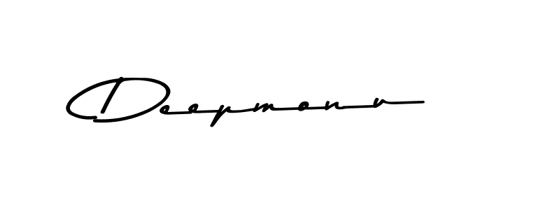 Design your own signature with our free online signature maker. With this signature software, you can create a handwritten (Asem Kandis PERSONAL USE) signature for name Deepmonu. Deepmonu signature style 9 images and pictures png