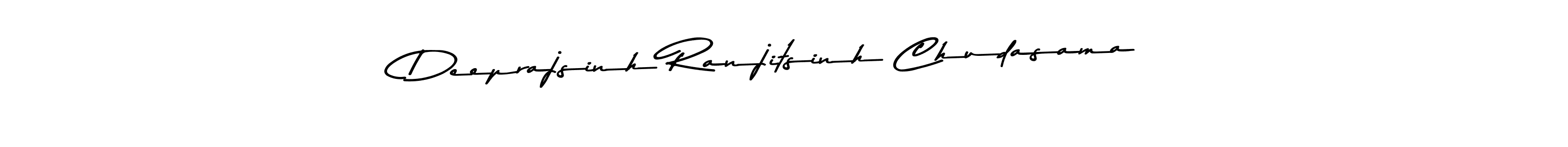 Make a beautiful signature design for name Deeprajsinh Ranjitsinh Chudasama. With this signature (Asem Kandis PERSONAL USE) style, you can create a handwritten signature for free. Deeprajsinh Ranjitsinh Chudasama signature style 9 images and pictures png