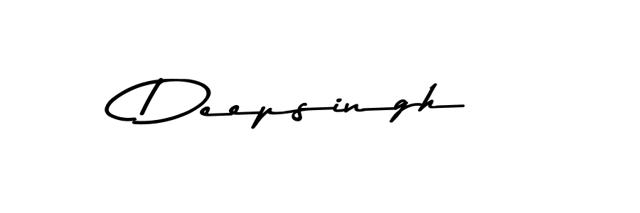 Create a beautiful signature design for name Deepsingh. With this signature (Asem Kandis PERSONAL USE) fonts, you can make a handwritten signature for free. Deepsingh signature style 9 images and pictures png