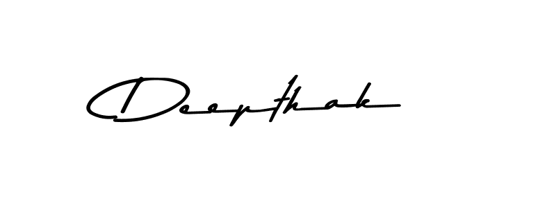 How to make Deepthak signature? Asem Kandis PERSONAL USE is a professional autograph style. Create handwritten signature for Deepthak name. Deepthak signature style 9 images and pictures png