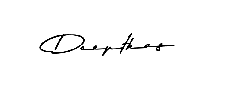 Create a beautiful signature design for name Deepthas. With this signature (Asem Kandis PERSONAL USE) fonts, you can make a handwritten signature for free. Deepthas signature style 9 images and pictures png