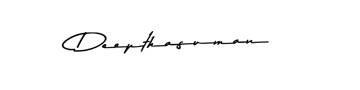 Create a beautiful signature design for name Deepthasuman. With this signature (Asem Kandis PERSONAL USE) fonts, you can make a handwritten signature for free. Deepthasuman signature style 9 images and pictures png