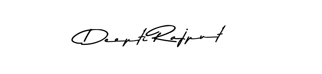 Make a beautiful signature design for name Deepti Rajput. With this signature (Asem Kandis PERSONAL USE) style, you can create a handwritten signature for free. Deepti Rajput signature style 9 images and pictures png