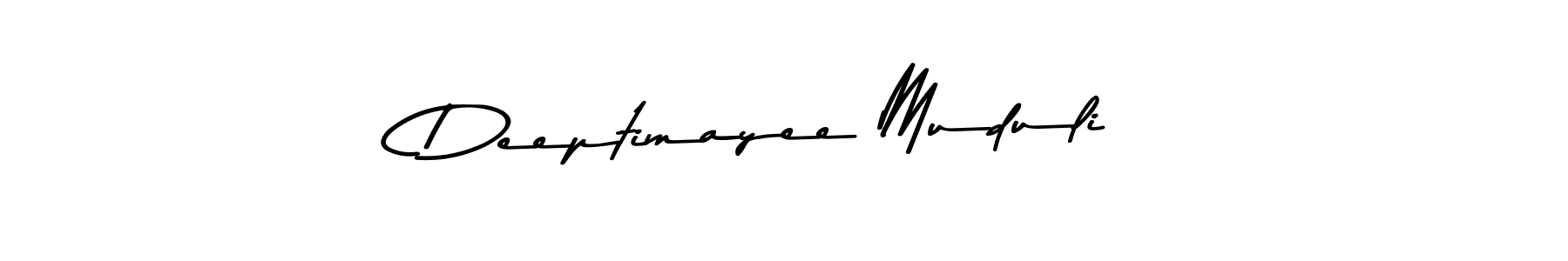 Design your own signature with our free online signature maker. With this signature software, you can create a handwritten (Asem Kandis PERSONAL USE) signature for name Deeptimayee Muduli. Deeptimayee Muduli signature style 9 images and pictures png