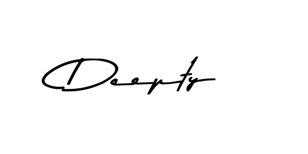 Also we have Deepty name is the best signature style. Create professional handwritten signature collection using Asem Kandis PERSONAL USE autograph style. Deepty signature style 9 images and pictures png