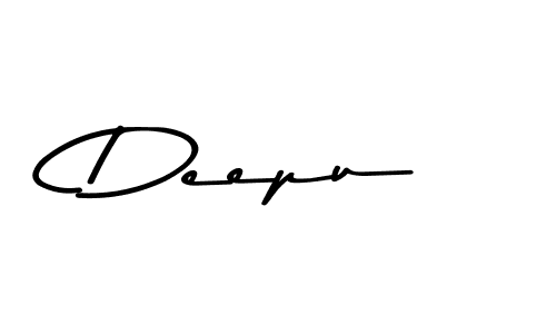 Deepu stylish signature style. Best Handwritten Sign (Asem Kandis PERSONAL USE) for my name. Handwritten Signature Collection Ideas for my name Deepu. Deepu signature style 9 images and pictures png