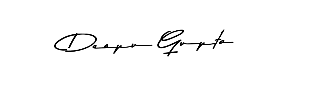 Make a beautiful signature design for name Deepu Gupta. With this signature (Asem Kandis PERSONAL USE) style, you can create a handwritten signature for free. Deepu Gupta signature style 9 images and pictures png