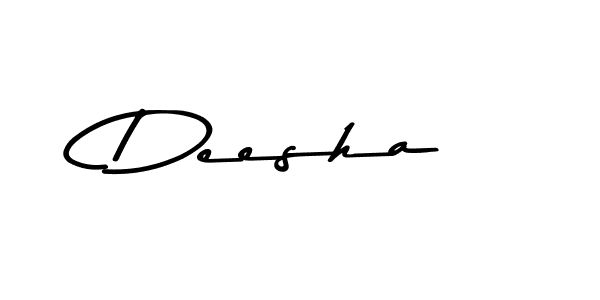 The best way (Asem Kandis PERSONAL USE) to make a short signature is to pick only two or three words in your name. The name Deesha include a total of six letters. For converting this name. Deesha signature style 9 images and pictures png