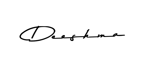 Create a beautiful signature design for name Deeshma. With this signature (Asem Kandis PERSONAL USE) fonts, you can make a handwritten signature for free. Deeshma signature style 9 images and pictures png