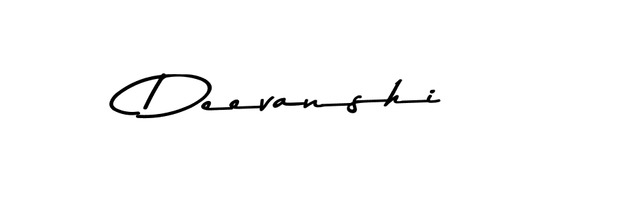 How to make Deevanshi name signature. Use Asem Kandis PERSONAL USE style for creating short signs online. This is the latest handwritten sign. Deevanshi signature style 9 images and pictures png