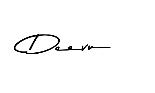 How to make Deevu name signature. Use Asem Kandis PERSONAL USE style for creating short signs online. This is the latest handwritten sign. Deevu signature style 9 images and pictures png