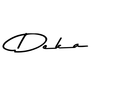 Use a signature maker to create a handwritten signature online. With this signature software, you can design (Asem Kandis PERSONAL USE) your own signature for name Deka. Deka signature style 9 images and pictures png