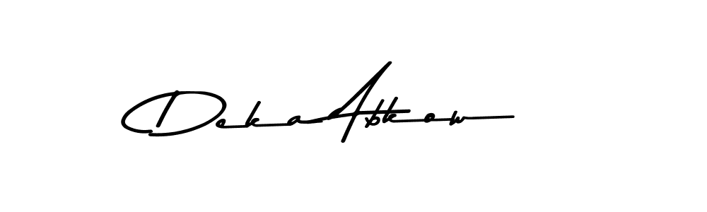 Here are the top 10 professional signature styles for the name Deka Abkow. These are the best autograph styles you can use for your name. Deka Abkow signature style 9 images and pictures png