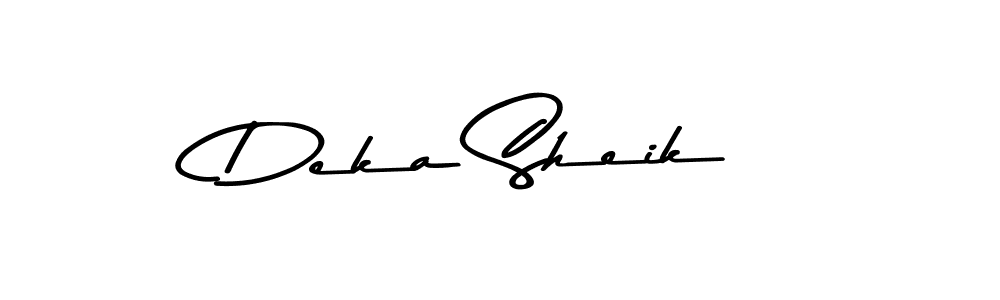 Deka Sheik stylish signature style. Best Handwritten Sign (Asem Kandis PERSONAL USE) for my name. Handwritten Signature Collection Ideas for my name Deka Sheik. Deka Sheik signature style 9 images and pictures png