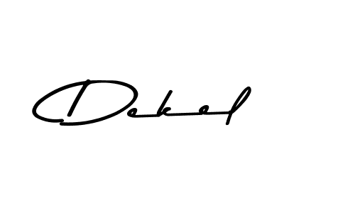 Design your own signature with our free online signature maker. With this signature software, you can create a handwritten (Asem Kandis PERSONAL USE) signature for name Dekel. Dekel signature style 9 images and pictures png