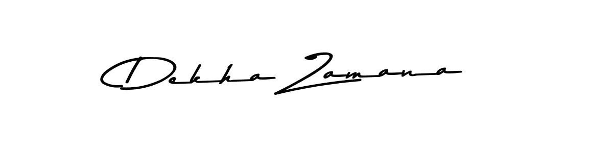 Create a beautiful signature design for name Dekha Zamana. With this signature (Asem Kandis PERSONAL USE) fonts, you can make a handwritten signature for free. Dekha Zamana signature style 9 images and pictures png