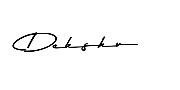 You should practise on your own different ways (Asem Kandis PERSONAL USE) to write your name (Dekshu) in signature. don't let someone else do it for you. Dekshu signature style 9 images and pictures png