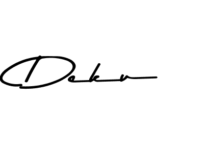 How to make Deku signature? Asem Kandis PERSONAL USE is a professional autograph style. Create handwritten signature for Deku name. Deku signature style 9 images and pictures png