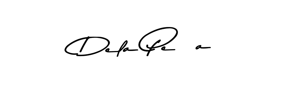 How to make Dela Peña signature? Asem Kandis PERSONAL USE is a professional autograph style. Create handwritten signature for Dela Peña name. Dela Peña signature style 9 images and pictures png