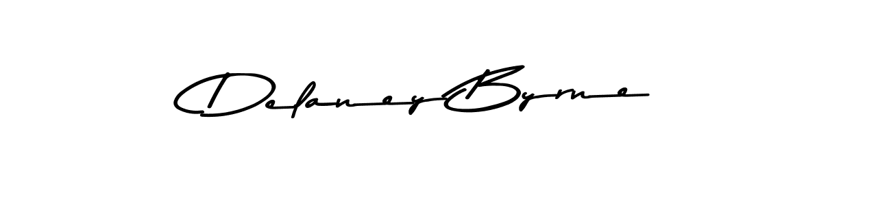 How to make Delaney Byrne name signature. Use Asem Kandis PERSONAL USE style for creating short signs online. This is the latest handwritten sign. Delaney Byrne signature style 9 images and pictures png