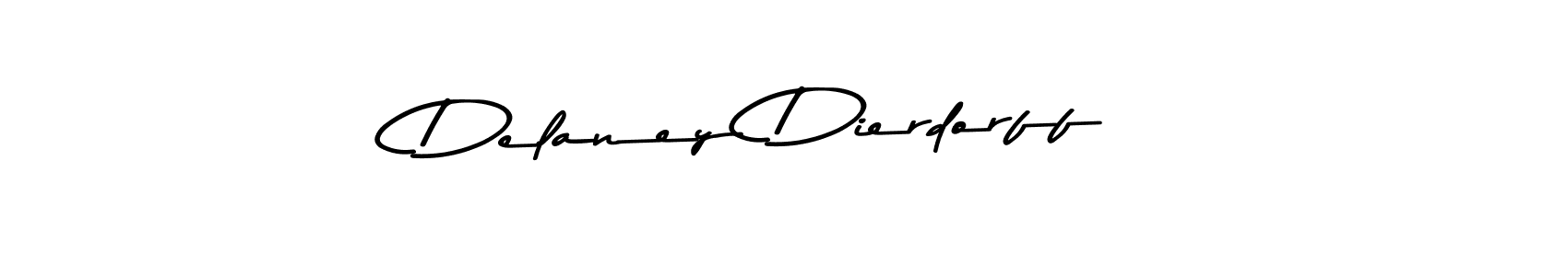 Make a beautiful signature design for name Delaney Dierdorff. With this signature (Asem Kandis PERSONAL USE) style, you can create a handwritten signature for free. Delaney Dierdorff signature style 9 images and pictures png