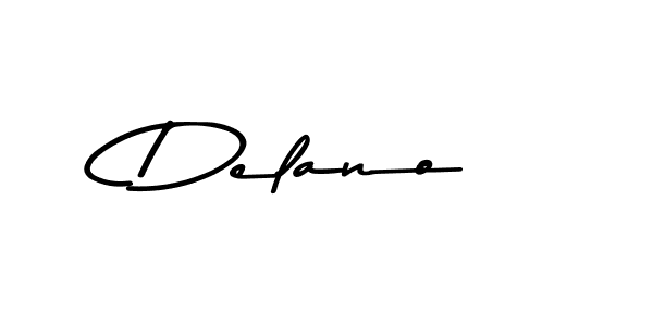 Create a beautiful signature design for name Delano. With this signature (Asem Kandis PERSONAL USE) fonts, you can make a handwritten signature for free. Delano signature style 9 images and pictures png