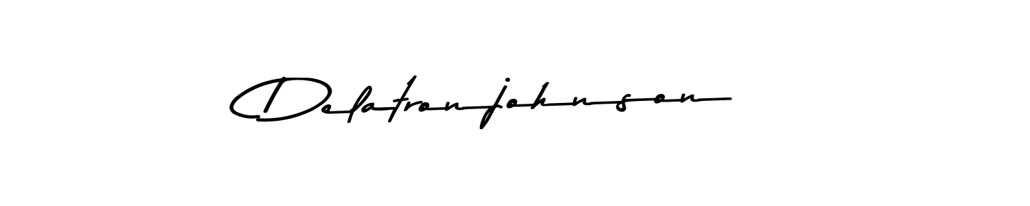 How to make Delatronjohnson signature? Asem Kandis PERSONAL USE is a professional autograph style. Create handwritten signature for Delatronjohnson name. Delatronjohnson signature style 9 images and pictures png