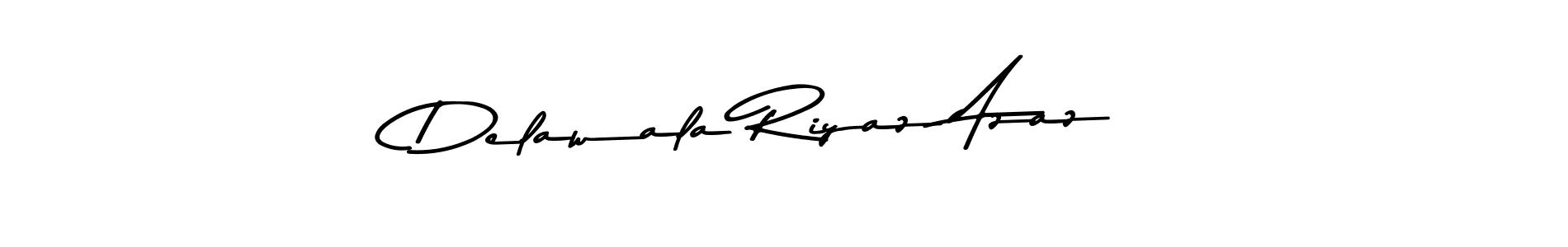 Design your own signature with our free online signature maker. With this signature software, you can create a handwritten (Asem Kandis PERSONAL USE) signature for name Delawala Riyaz Azaz. Delawala Riyaz Azaz signature style 9 images and pictures png