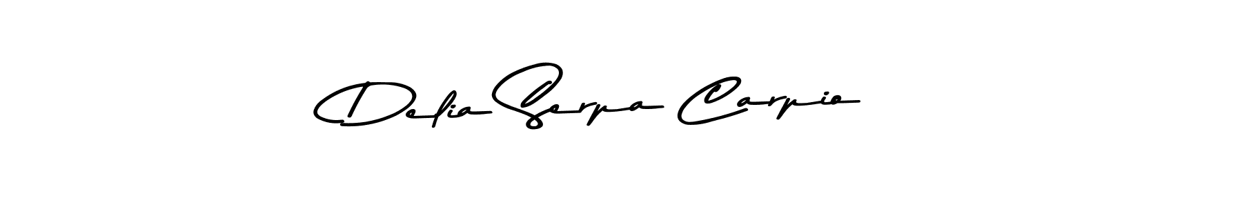 Make a beautiful signature design for name Delia Serpa Carpio. With this signature (Asem Kandis PERSONAL USE) style, you can create a handwritten signature for free. Delia Serpa Carpio signature style 9 images and pictures png