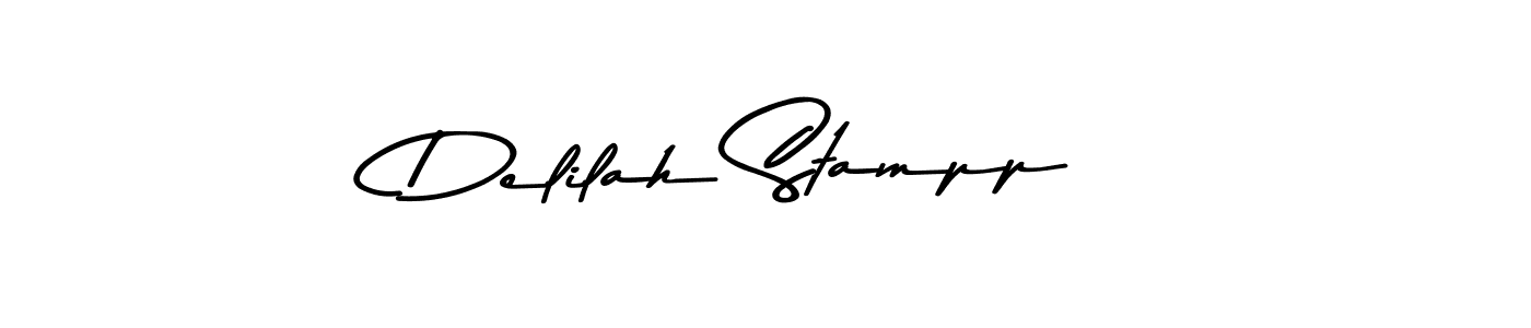 How to make Delilah Stampp signature? Asem Kandis PERSONAL USE is a professional autograph style. Create handwritten signature for Delilah Stampp name. Delilah Stampp signature style 9 images and pictures png