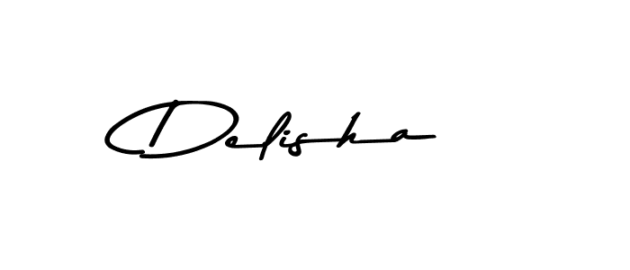 Create a beautiful signature design for name Delisha. With this signature (Asem Kandis PERSONAL USE) fonts, you can make a handwritten signature for free. Delisha signature style 9 images and pictures png