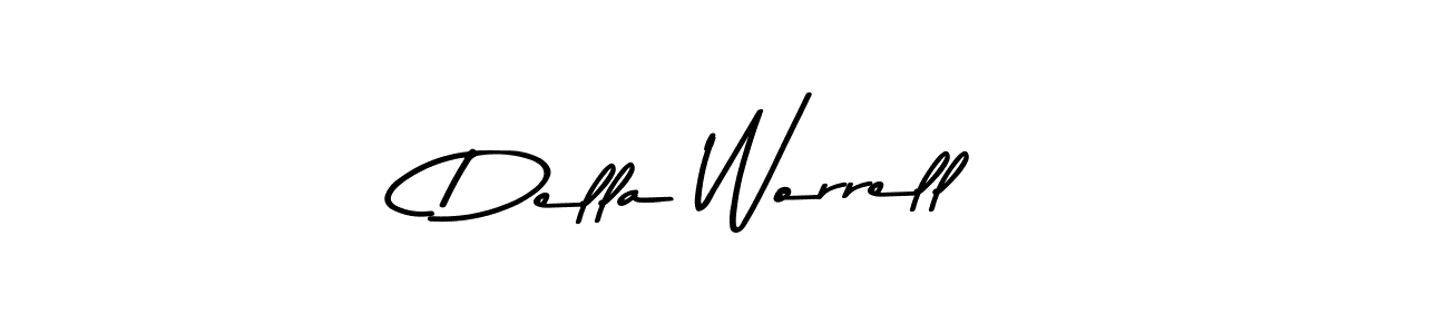 Della Worrell stylish signature style. Best Handwritten Sign (Asem Kandis PERSONAL USE) for my name. Handwritten Signature Collection Ideas for my name Della Worrell. Della Worrell signature style 9 images and pictures png