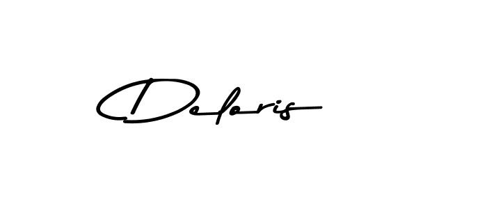 Design your own signature with our free online signature maker. With this signature software, you can create a handwritten (Asem Kandis PERSONAL USE) signature for name Deloris. Deloris signature style 9 images and pictures png