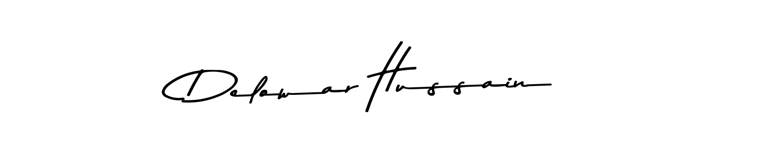 How to make Delowar Hussain name signature. Use Asem Kandis PERSONAL USE style for creating short signs online. This is the latest handwritten sign. Delowar Hussain signature style 9 images and pictures png