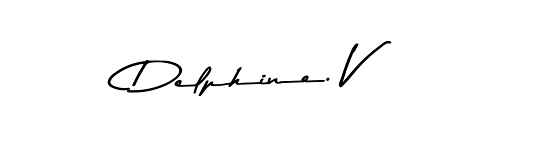 Make a beautiful signature design for name Delphine. V. With this signature (Asem Kandis PERSONAL USE) style, you can create a handwritten signature for free. Delphine. V signature style 9 images and pictures png
